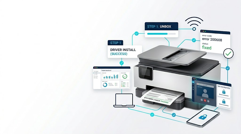 Printer setup slide 4