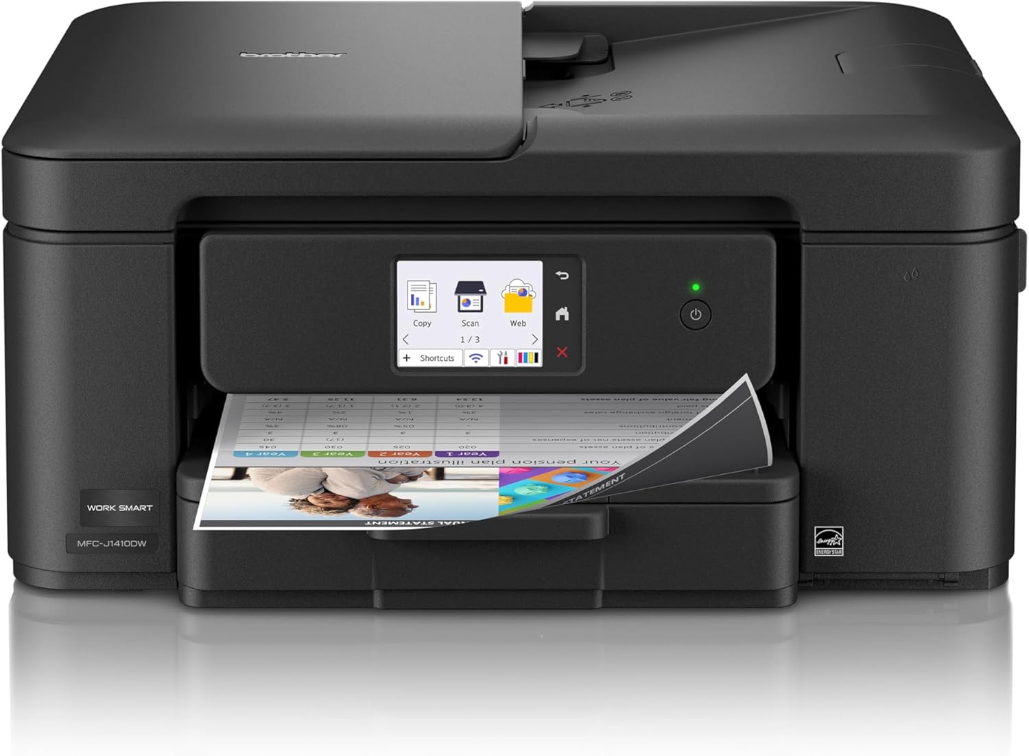 Brother Work Smart 1410 Wireless Color Inkjet All-in-One Printer
